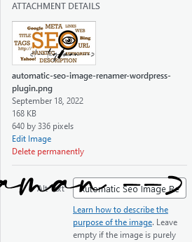 Automatic Seo Image Renamer WordPress Plugin