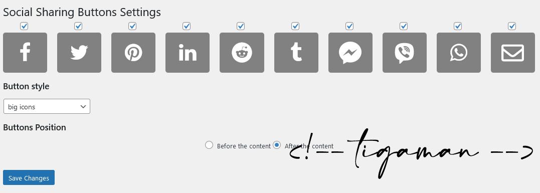 Social Sharing Buttons With Font Awesome Icons – Worpress Plugin
